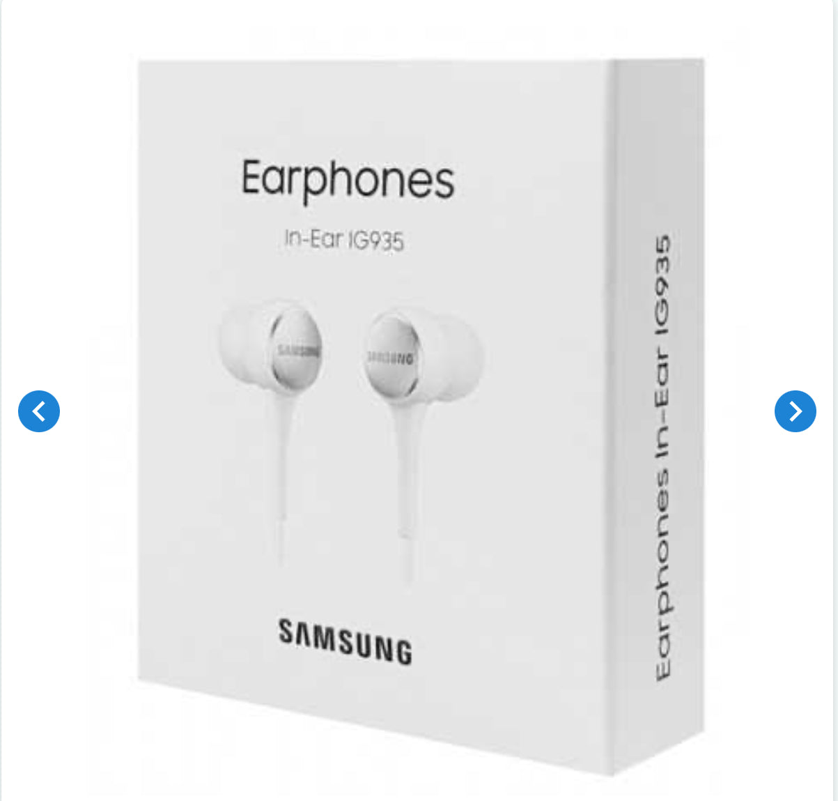 Ecouteurs Kit Main libre Jack 3,5mm Samsung Blanc- Retail box (Origine)