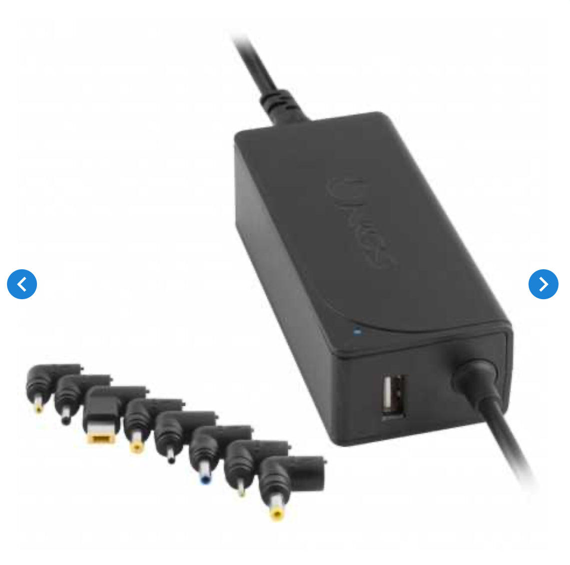 Chargeur Universel NGS 45 w pour Ordinateur Portable Avec 8 Embouts - Noir