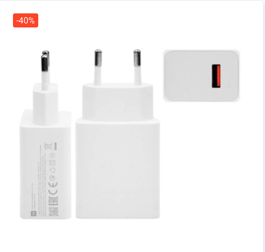 Adaptateur Secteur USB Xiaomi MDY-12-EW 55W Blanc - Vrac