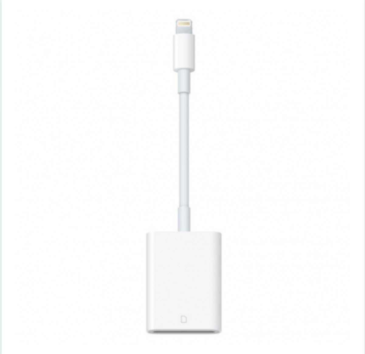 Adaptateur Lightning / Lecteur de carte SD - Retail box (Apple) Originale