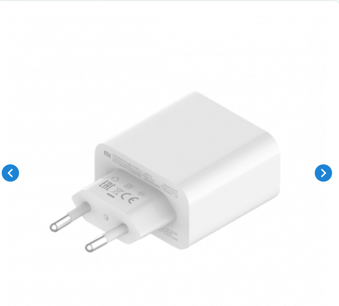 Adaptateur Secteur USB-C + USB Xiaomi Wall Charger 33W