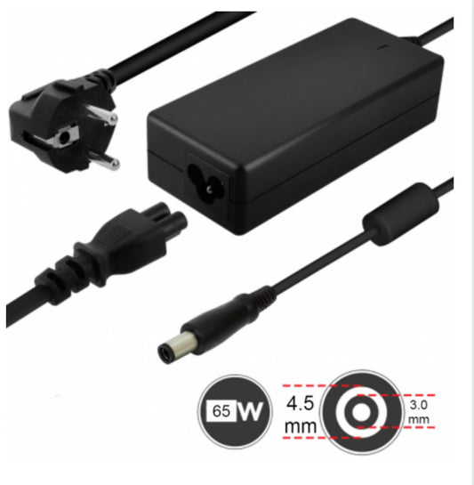 Chargeur Secteur PC HP 65W / 19.5V 3.33A Embout 4.5*3.0mm