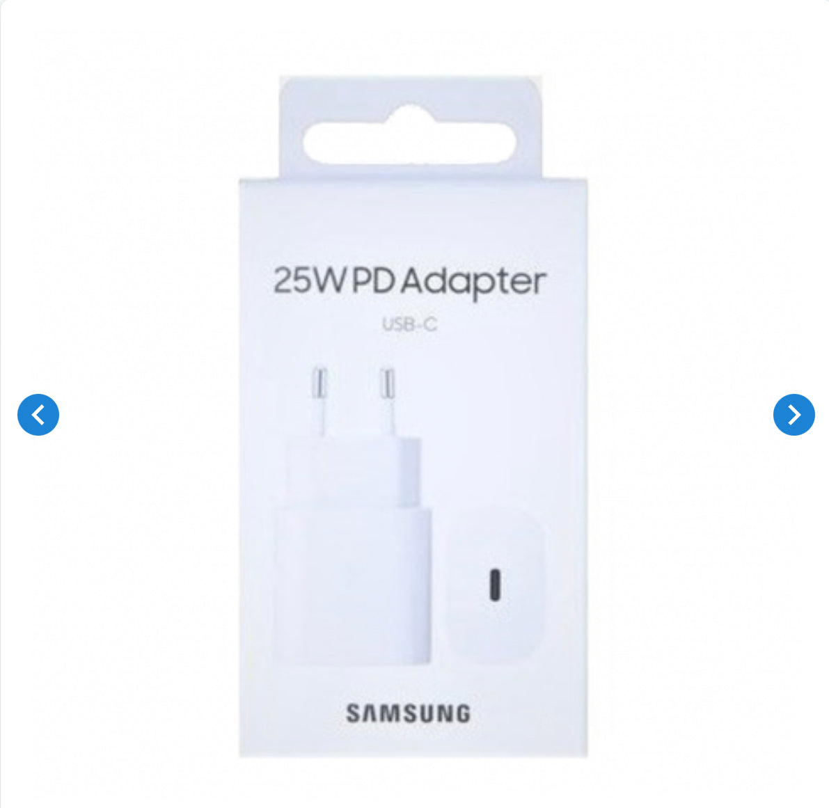 Adaptateur Secteur USB Type-C Samsung 25W Blanc EP-T2510NWEGWW - Retail Box (Origine)