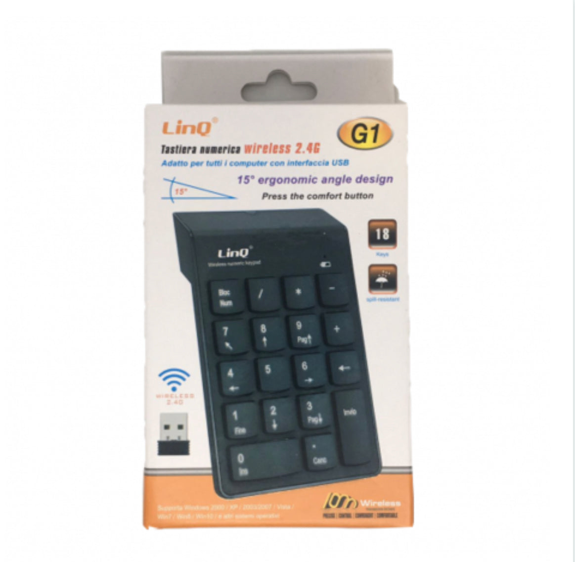 Clavier Wireless Numeric Keypad LinQ G1