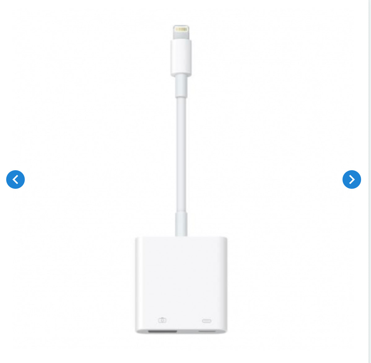 Adaptateur Lightning Vers USB 3 Pour Appareil Photo