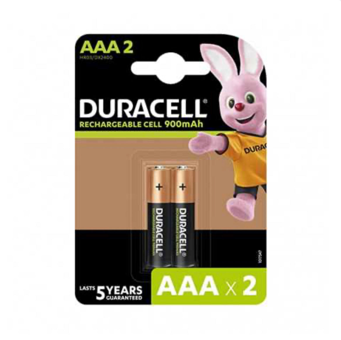 Piles Rechargeables AAA 900mAh DURACELL HR03 DX2400 x 2pcs