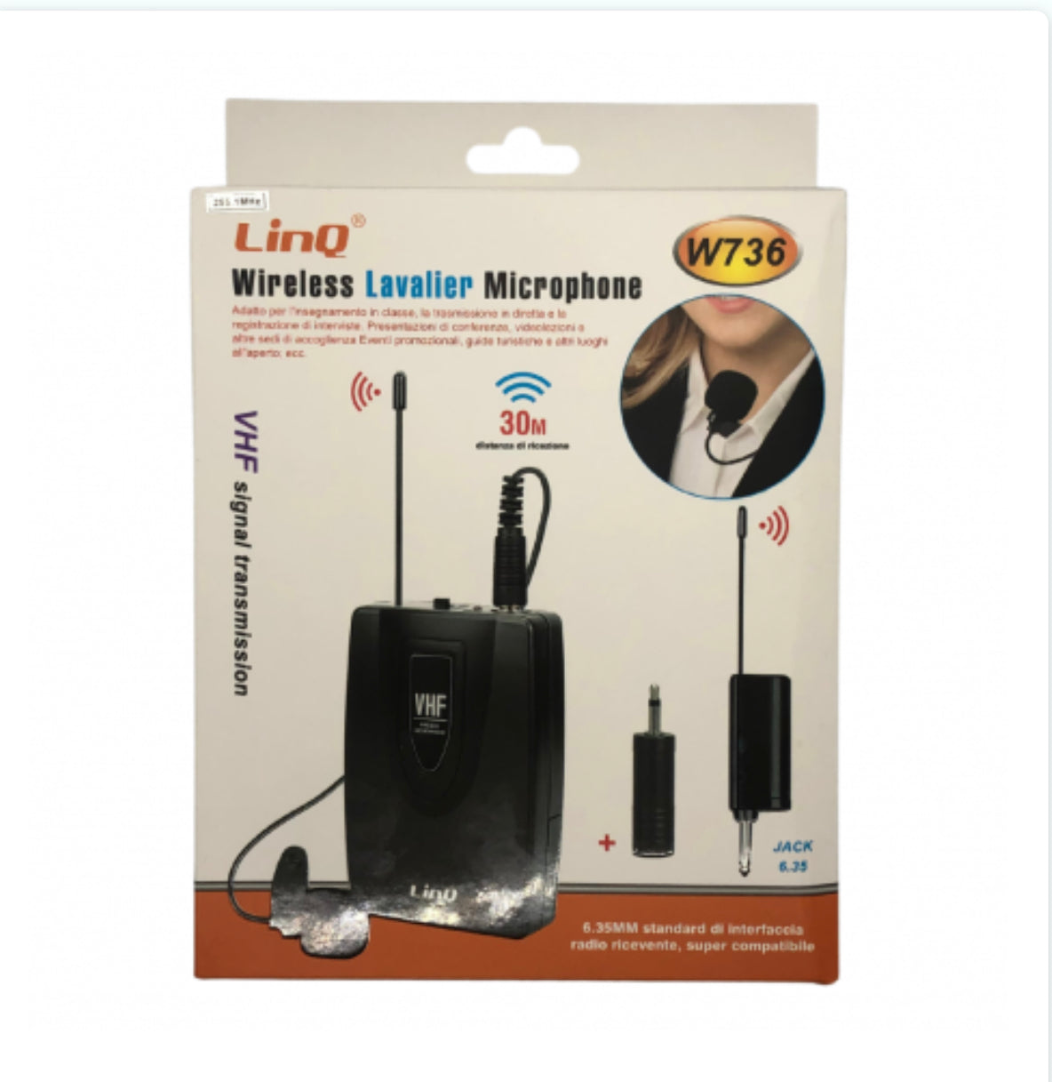 Microphone sans fil Wireless Lavalier Microphone LinQ W736