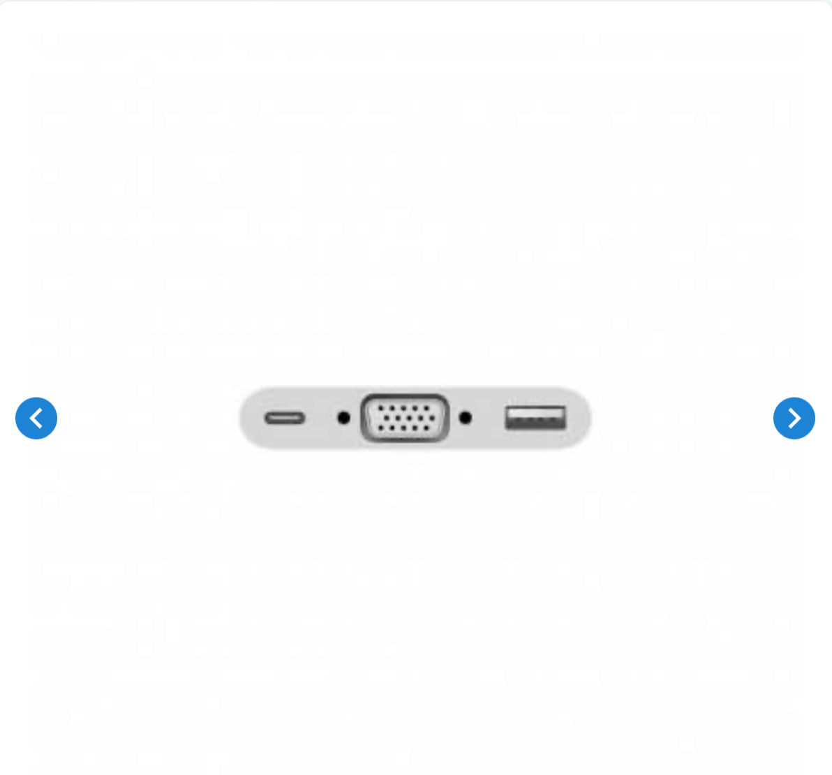 Adaptateur USB-C / VGA (Apple) Originale