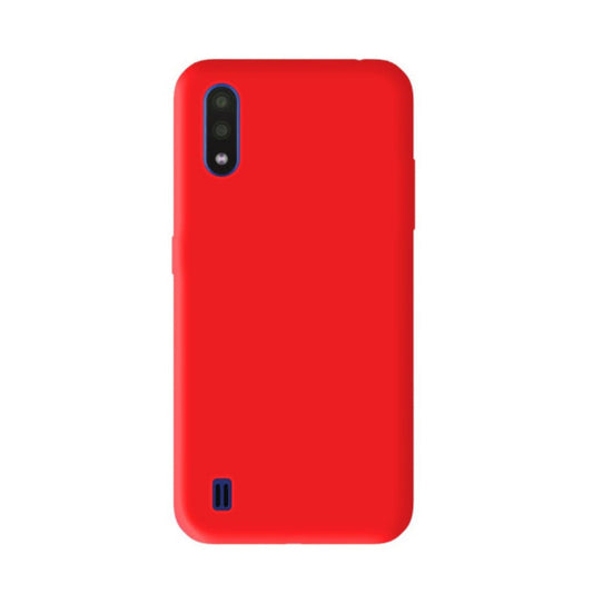 Coque silicone unie mat Rouge Samsung