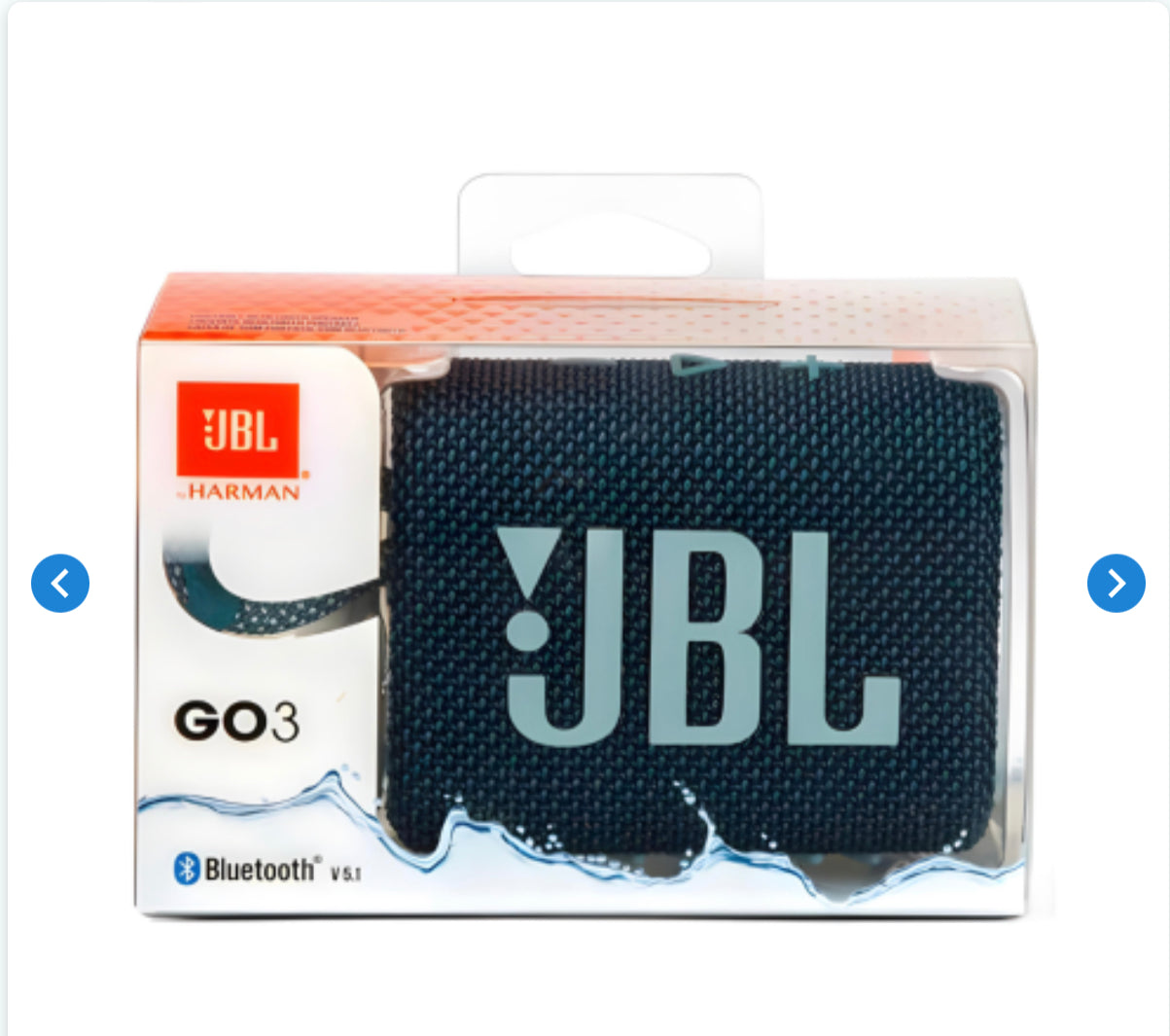 Enceinte Bluetooth Portable JBL Go 3 Bleu IP67 5H