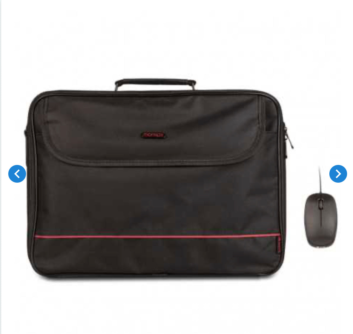 Ensemble de Sac pour Ordinateur Portable et Souris Optique NGS Bureau Kit 15.6" - Noir