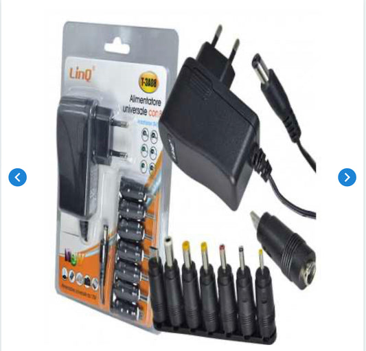 Chargeur Secteur PC Universel 10W, 6 Embouts + Micro-USB LinQ T-3A08