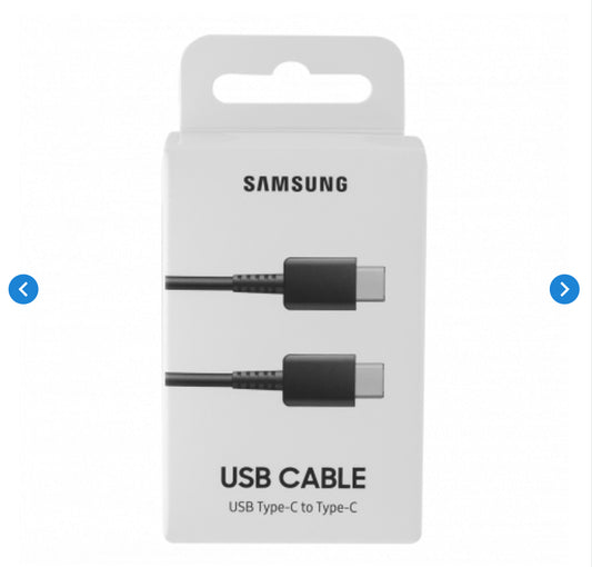 Câble Type-C / Type-C Samsung 5A 100W Noir - Retail Box (Origine)