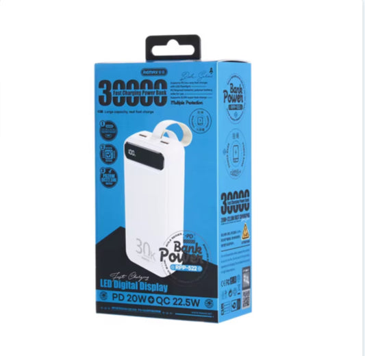 Power Bank 30000mAh RPP-522 REMAX - Noir