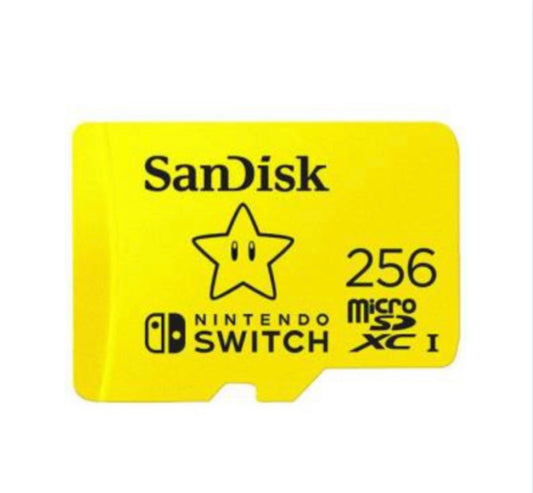 Carte Mémoire Switch Micro SDXC SanDisk 256 Go pour Nintendo Switch