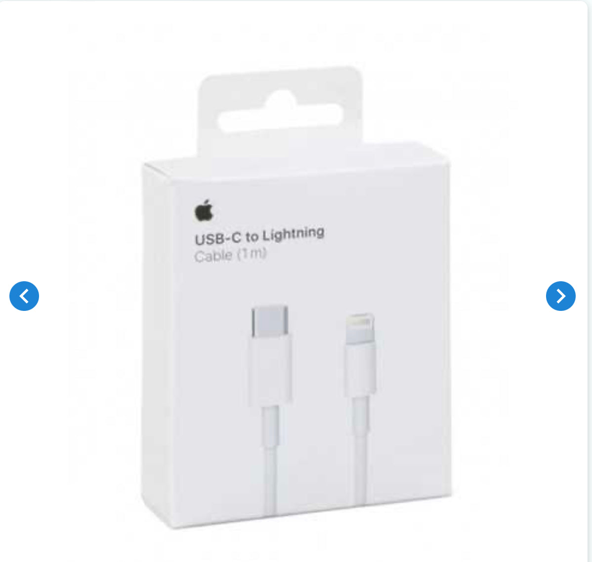 Câble USB-C / Lightning - 1M - Retail Box (Apple) Originale