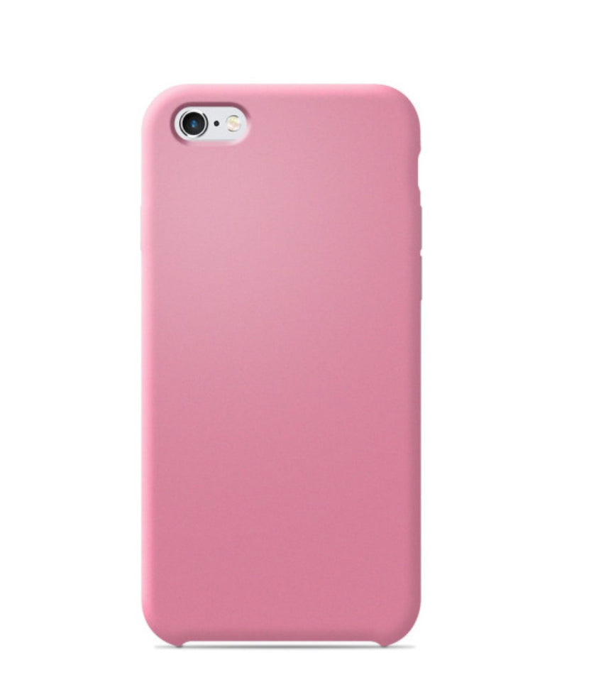 Coque Silicone Unie Soft Touch Rose Apple