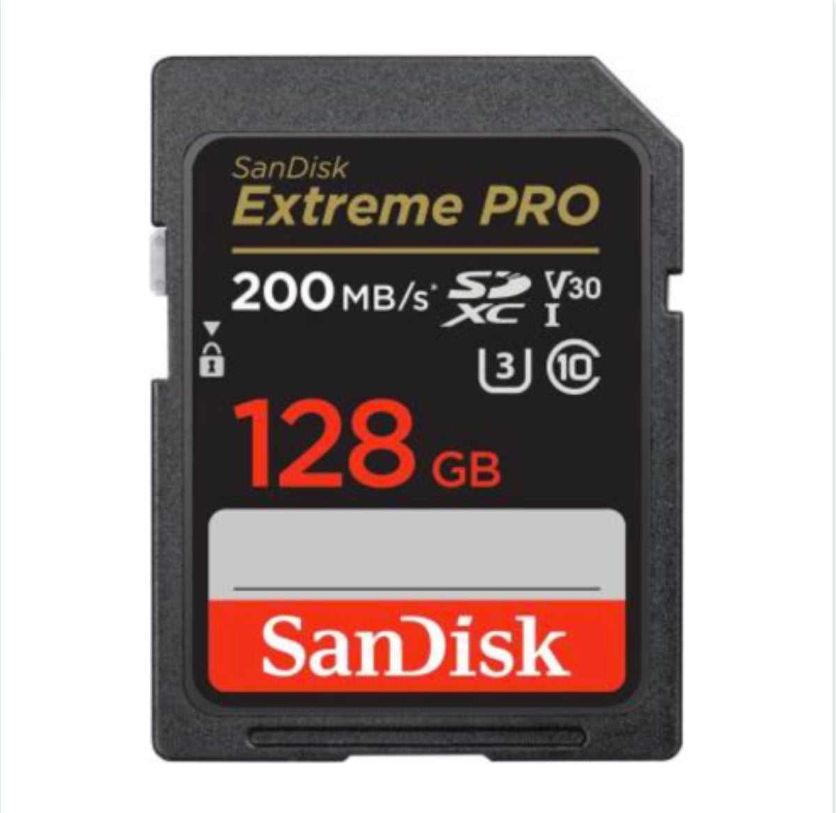 Carte mémoire SD SanDisk Extreme Pro SDXC UHS-I U3 Class10 128 Go