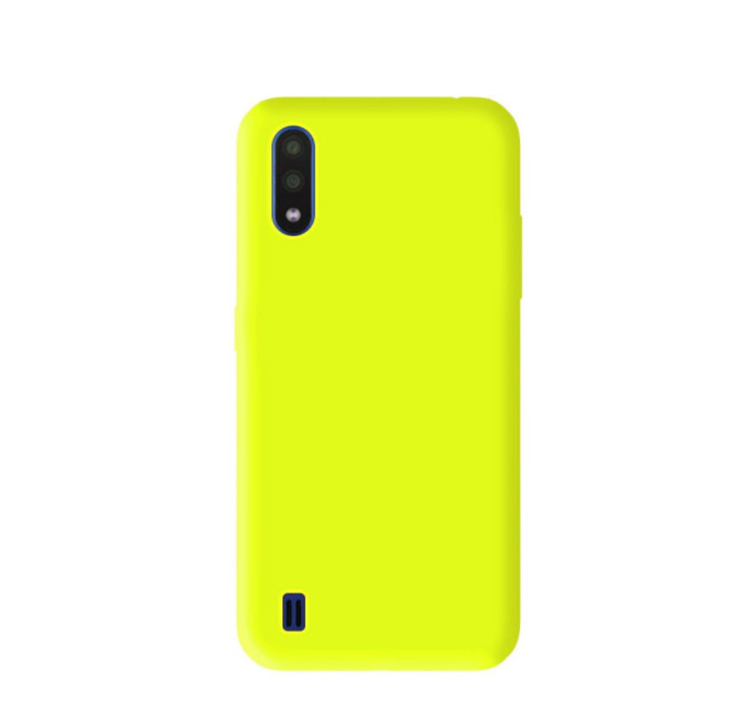 Coque silicone unie mat Jaune Flash Samsung