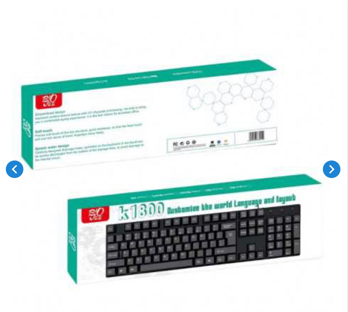 Clavier Filaire USB K1800 - Clavier Anglais