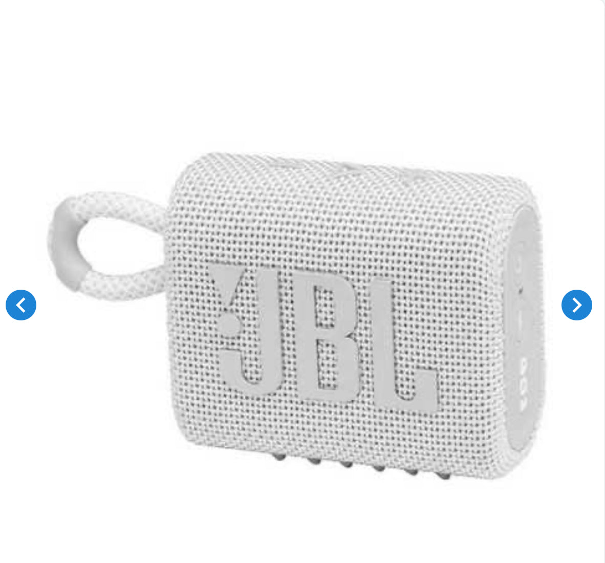 Enceinte Bluetooth Portable JBL Go 3 Blanc IP67 5H