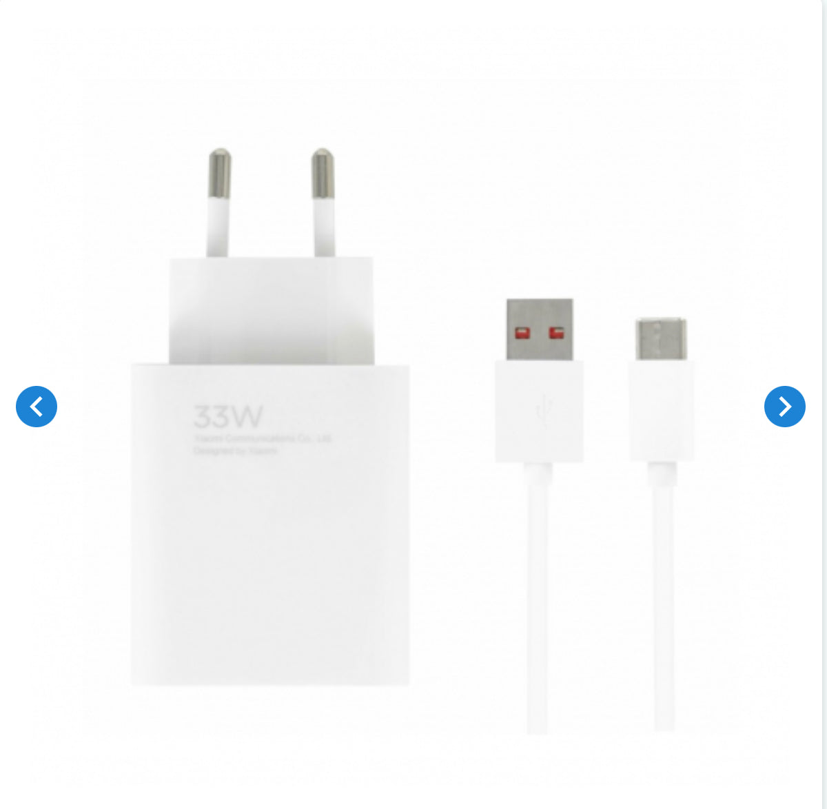 Kit Chargeur Câble USB / Type-C Xiaomi 33W Charging Combo