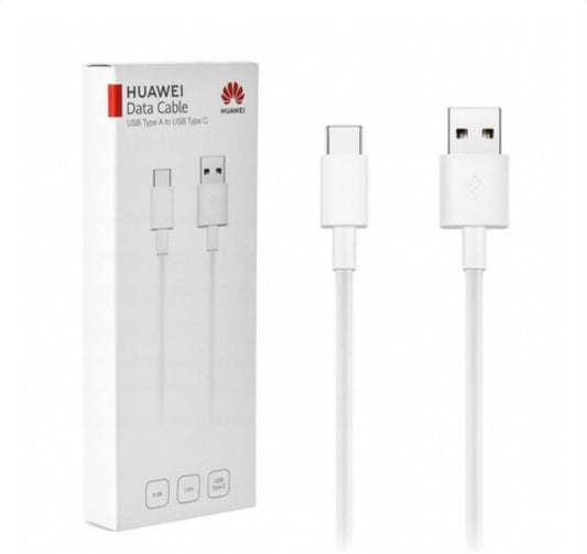 Câble Type-C / USB Huawei 3A - 1M - Blanc - Retail Box (Origine)