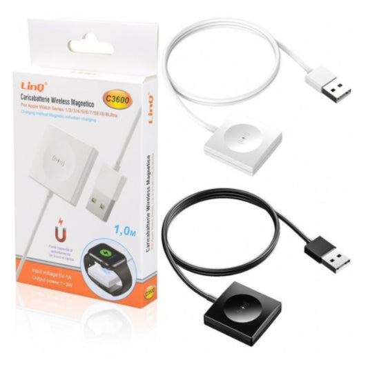 Chargeur Sans fil pour Apple Watch 1/2/3/4/5/6/7/SE/8/8 Ultra LinQ C3600