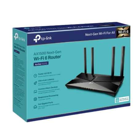 TP-LINK Routeur Gigabit WiFi 6 - AX1500 Bi-bande Archer AX10