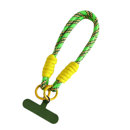 Collier de Coque de Téléphone en nylon avec Carte Vert - Vert - 30CM