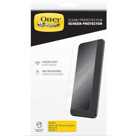 Film Protection d'Ecran OtterBox iPhone 6/7/8/ SE 2/3 Génération - Transparent