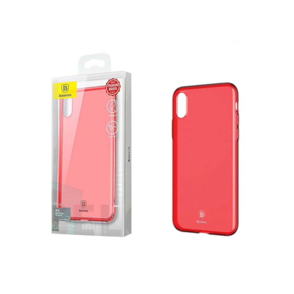 Baseus Coque en TPU Ultra Fine pour iPhone X / Xs Tr. Rose